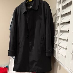 Elegant Black Men's Trench Coat